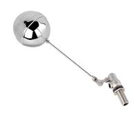 1 válvula de bola flotante ajustable, válvula de flotador extendida de acero inoxidable 304 de 1/2 pulgada, controlador de nivel de agua for torres de tanques de agua(1/2inch 50mm)