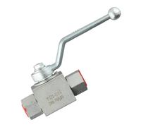 1 válvula de bola hidráulica de alta presión de acero al carbono de 2 vías 500bar, herramienta de válvula hidráulica de hilo femenino NPT de agua y aceite-1/4" T(G1-4)