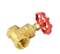 1 válvula de compuerta de latón con rosca hembra de 1/8, 1/4, 3/8, 1/2, 3/4 y 1/4, interruptor de válvula de agua de grifo interno.(DN32)