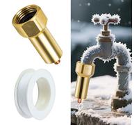 1 válvula de prevención de congelación para grifo de exterior, válvula de prevención de congelación, protector de congelación de llave de invierno, válvula anticongelante, protector de grifo al aire