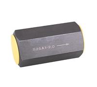 1 válvula de retención A Way con control de flujo ajustable con resorte S25A1-2.0