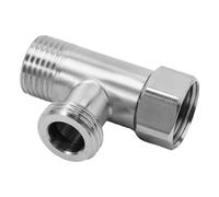 1 válvula en T G1/2" for bidé, ducha, calentador de agua, inodoro, válvula desviadora, junta activa de cobre, revestimiento, dispositivo de tres vías