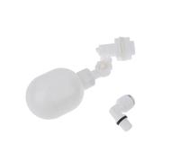 1 válvula flotante de plástico ajustable, válvula de bola flotante de llenado automático, interruptor de control de agua, entrada para tanque de torre de agua