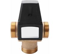 1 válvula mezcladora termostática de latón de 3 vías DN25 for calentador solar de agua - Válvula reguladora