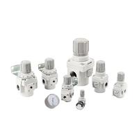 1 válvula reguladora de presión de aire AR40 AR50 AR20K-02KG-B, unidad de tratamiento, compresor de aire, reducción de presión (AR40-04GB-1-B)