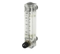 1 válvula reguladora LZM-15ZT 316, rotámetro acrílico for líquidos, caudalímetro de agua de 0,1-1 GPM/0,5-4 LPM a 16-160 LPH(0.5-5GPM)