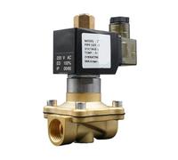 1 válvula solenoide AC220V, 1/4", 3/8", 1/2", 3/4", válvula de agua de latón normalmente abierta, sello VITON EPDM, resistencia a altas temperaturas(AC220V-VITON,2 Inch)