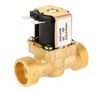 1 válvula solenoide eléctrica de latón cerrada Normal DC12V G3/4 para sistemas de tuberías con clasificación de presión de 0,8 MPa y temperatura de 0 ℃-55 ℃