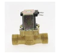1 válvula solenoide eléctrica de latón DC 12V 24V AC 220V G1/2 ''para calentador de agua Solar NC/NO