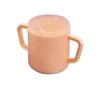 1 vaso de plástico Behrend con asa, vaso con pico, 2 asas, color marfil.