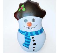 1 vaso inflable de PVC de 55 cm, diseño de Papá Noel, muñeco de nieve, reno, globo de dibujos animados, decoración de fiesta de Navidad, globo grande