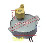 1 ventilador eléctrico, ventilador de aire acondicionado de pie, motor de oscilación y vibración, motor síncrono de imán permanente 49TYJ50, 220 V(FX101 12.5V 70W)