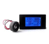 1 voltímetro multifunción de CA, monitor de energía, comprobador de potencia de CA 80-260/100 A, amperímetro de corriente(Wattmeter Round Coil)