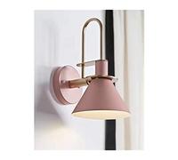 1 Wall Sconces Operated Bedside Wall Lamp,Led Remote Dimmable Rustic Vintage Indoor Pink Wireless Wall Sconce Light Fixture for Girl Bedroom Bathroom Loft Farmhouse Wall D