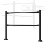 1-Way Swing Gate, 304 Barrera de seguridad de acero inoxidable con mecanismo de autocierre cargado de primavera. Turno de metal duradero para supermercados, almacenes, oficinas y bibliotecas. Silver,