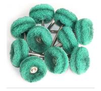 1"" Wool Felt Grinding Sanding Head Abrasive Buffing Wheel 2.35/3mm Shank Cotton Thread Polishing Mini Brush, Mix 8pcs(Green P180 10pcs,With 3mm)