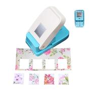 1 X 0.8 Inch Scalloped Rectangle Stamp Puncher, Postage Stamp Paper Punch for Scrapbooking, Diy Card Making, Journals, Tags & Paper Craft Projects (1pcs)