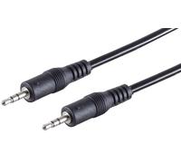 1 x 1,5 m - Cable de audio estéreo con conector jack de 2,5 mm a 2,5 mm, color negro Transmisión de señal Perfecto para dispositivos HiFi