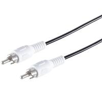 1 x 1,5 m - Cable RCA Conector RCA a conector RCA Cable de conexión de audio estéreo Conectores moldeados Contactos niquelados TV HiFi Consola DVD