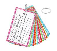 1 x 1 tarjetas de aprendizaje, 1 x 1 fichas, tabla de multiplicación y tabla de divisiones, juego de mesa de multiplicar 1 x 1, juego de regalo a partir de 5 años para aprender a calcular, borrable y