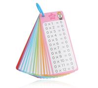 1 x 1 tarjetas de aprendizaje, juego educativo de un solo uso, 1 x 1 aprender a calcular con 14 hojas de ejercicio, tabla de multiplicación para niños, borrable en seco, regalo para los niños