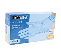 1 x 100 Stk. - Guantes de nitrilo sin polvo desechables Guantes de una vez/S M L XL/blanco azul
