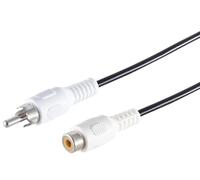 1 x 2,5 m - Cable RCA Conector RCA a conector RCA Cable de conexión de audio estéreo Conectores moldeados Contactos niquelados Consola de DVD para TV HiFi