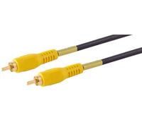 1 x 2 m - Cable de vídeo RCA Conector RCA a conector RCA Contactos chapados en oro Cable de conexión de vídeo compuesto para TV DVD Proyector Cámara