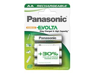 1 x 4 Panasonic NiMH Mignon AA 1900 mAh Ready to Use