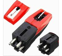 1 x aguja de aguja para grabador, 8 x 26 mm giradiscos Phono cartucho de cerámica con aguja de puntero