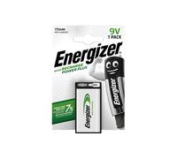 1 x Batería Recargable Energizer 9V Power Plus NiMH 175mAh Bloque PP3