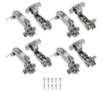 1 x Bisagra de superposición total de estandar Ø 35mm 165° Euro, Pack de 4