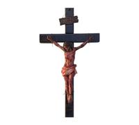 1 x Cruz de iglesia, crucifijo de pared, decoración del hogar, decoración de iglesia, cruces de madera