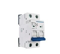 1 x DC MCB 2P Mini disyuntor 10A 16A 20A 25A 32A 40A 50A 63A Curva B Curva C Rail Din, DC MCB 12 V 24 V 48 V 60 V 110 V (2P C Curve,16 A)