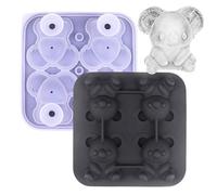 1 x Eisform - Silikon Eiswürfelformen | Silikon Eisform 3D Koala Form | Wiederverwendbar Leicht Entnehmbar Für Cocktail Whiskey Saft