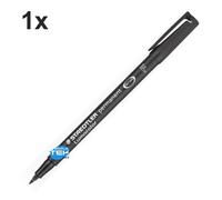 1 X Marcador Indeleble Negro Staedtler Lumocolor Permanente Pen 318-9 0.6mm