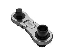1 x SabreCut MRSC08 Dual Drive Flex Mini Micro Trinquete más pequeño 6,3mm HEX 1/4" Square Drive Acero inoxidable Profesional 72 dientes Engranaje Pequeña llave de trinquete manual