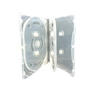 1 x Scanavo Clear 32mm Grueso - 9/ONE Overlap CD DVD Blu Ray Case para sostener 9 discos
