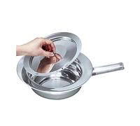 1 x stechbecken estándar, cama Sartén deslizante ranuras Platillos, mango plano, acero inoxidable