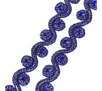 1 Yard Sewing On Hot Fix Green Beaded Rhinestone Applique And Trimming For Wedding Evening Dress DIY Bridal Dresses Or Sash(FA-941 a)