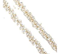 (1 YARD) Silver Clear Bridal Beaded Crystal Rhinestone Applique Trim Belt Gold Sewing Iron On For Wedding Dress Clothing(Light Red)