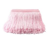 1 yardas/lote de borlas encaje, adorno, 10cm /4 pulgadas, decoración artesanal, vestido, puesta en escena, cinta Encaje Fringe(Pink)