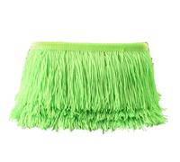 1 yardas/lote de borlas encaje, adorno, 10cm /4 pulgadas, decoración artesanal, vestido, puesta en escena, cinta Encaje Fringe(Fluorescent green)