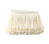 1 yardas/lote de borlas encaje, adorno, 10cm /4 pulgadas, decoración artesanal, vestido, puesta en escena, cinta Encaje Fringe(Beige)