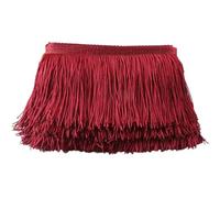 1 yardas/lote de borlas encaje, adorno, 10cm /4 pulgadas, decoración artesanal, vestido, puesta en escena, cinta Encaje Fringe(Brown)