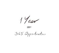 1 Year = 365 Opportunities Notebook: Daily Motivation Journal for Goals, Growth & Success Mindset