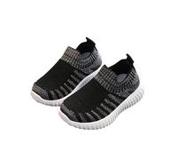 1-Zapatos Deportivos para Bebés Niños y Niñas con Tecnología Transpirable y Diseño Cómodo para los Primeros Pasos y Actividades Diarias (Black-1, 7.5-8 Years)