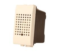 1 zumbador 220 V 50 W, compatible con Bticino Living Light, color blanco, indicador acústico para baño, serie MBL, 1 módulo