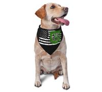 10.º Grupo De Fuerzas Especiales del Ejército De EE. UU. Bandera Estadounidense Mascotas Baberos Lavable Bandana para Perro Elegante Pañuelo para Perro para Cachorro Cumpleaños
