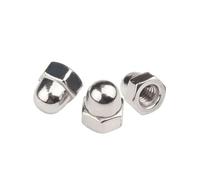 10# 1/4 5/16 3/8 1/2 5/8NC 3/4NC 304/316 Tuerca de acero inoxidable Tuercas abovedadas Cubierta decorativa(3-4NC,304 stainless steel)